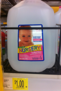 Nursery Water $.75!