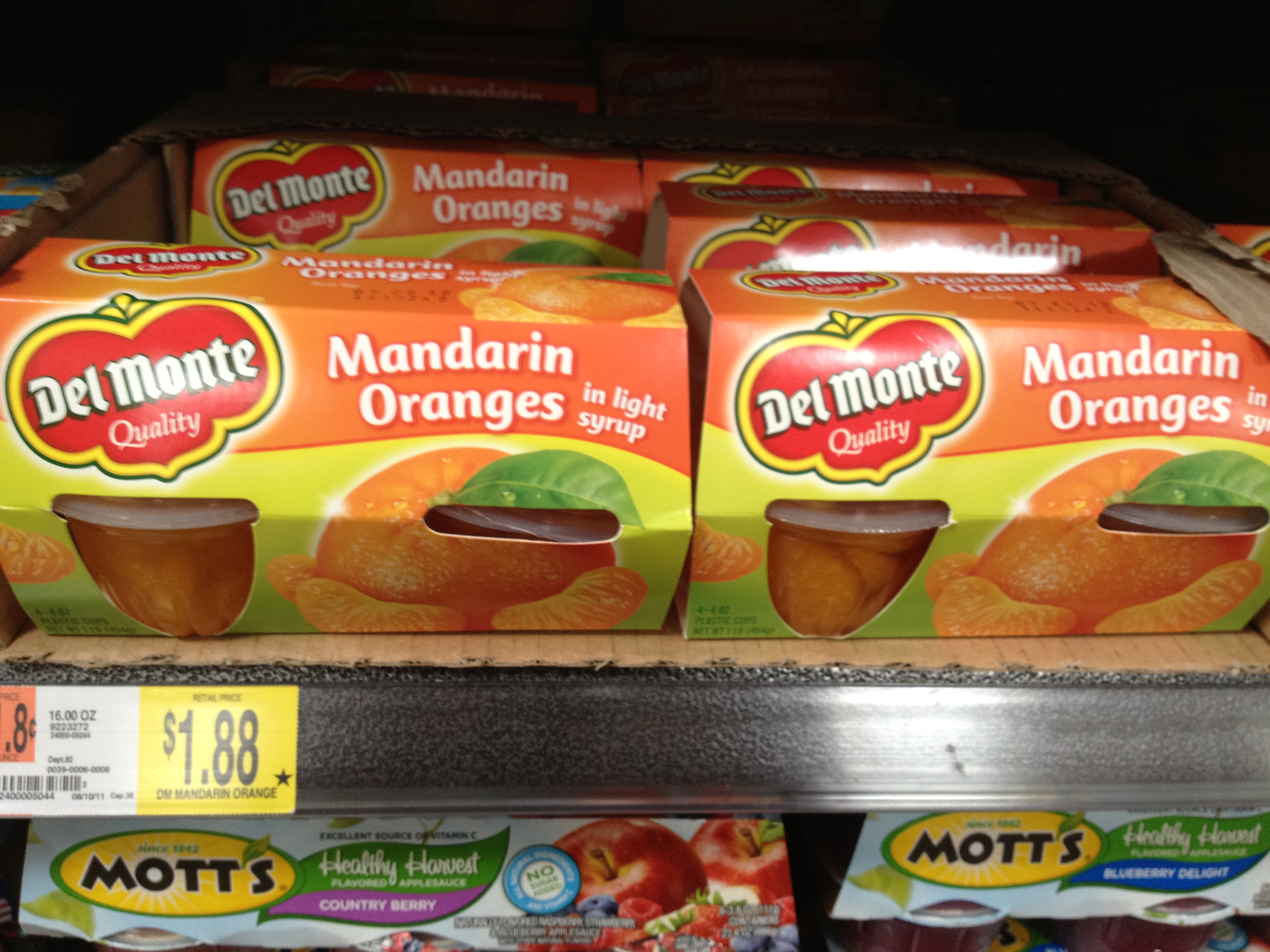 Del Monte Fruit Cups