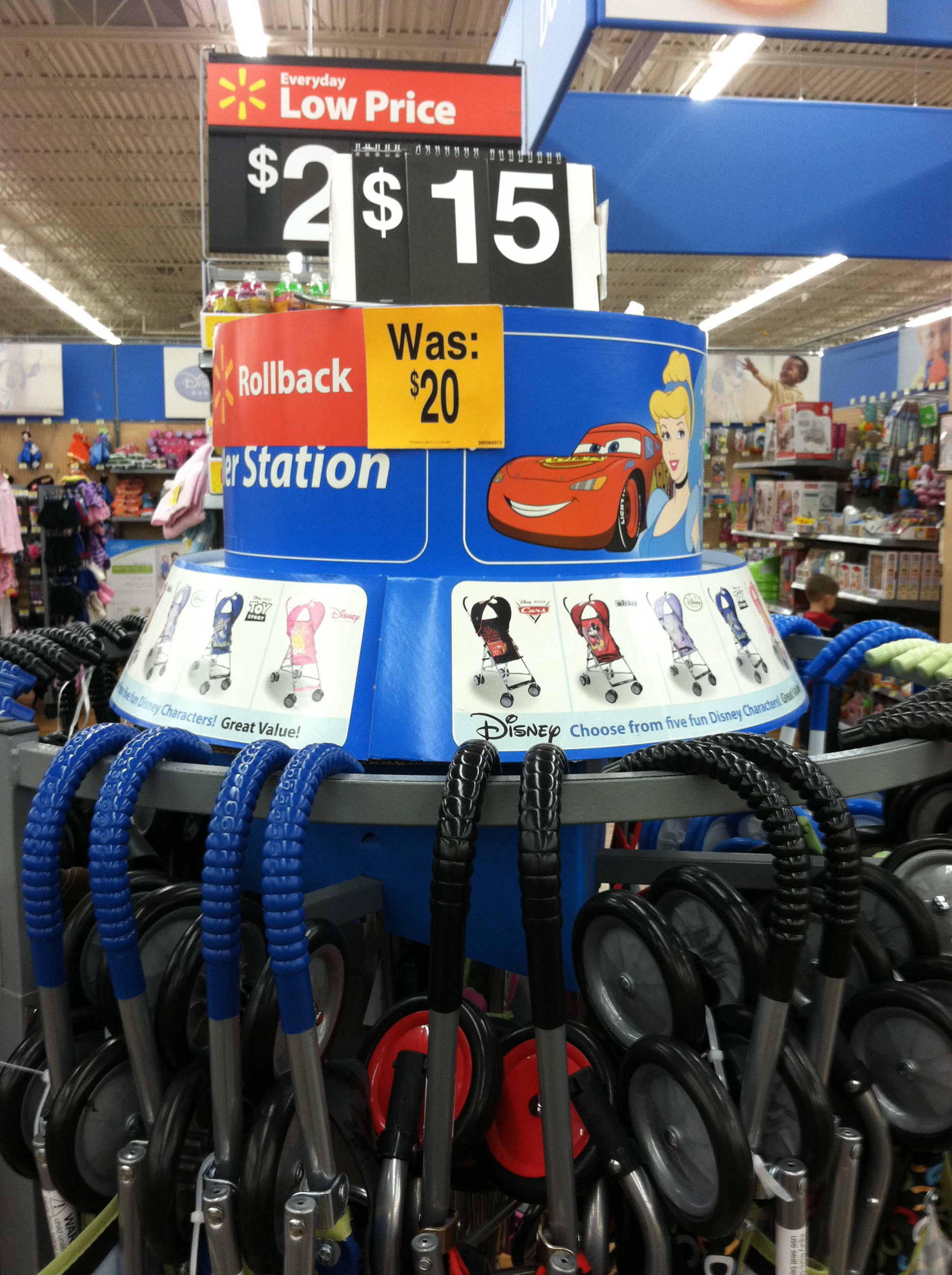 how much are umbrella strollers at walmart