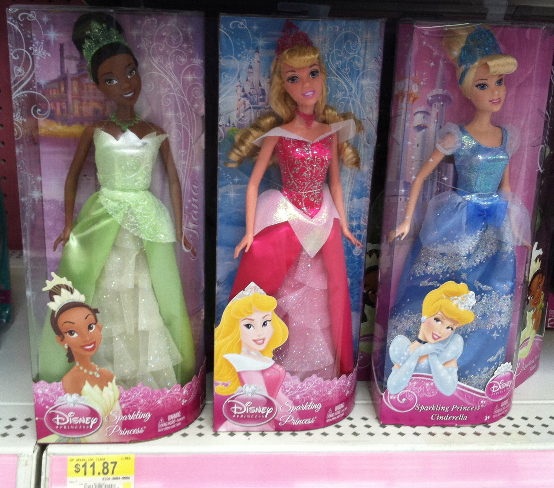 sparkle disney princess dolls