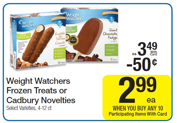 Coupons for weight watchers ice cream
