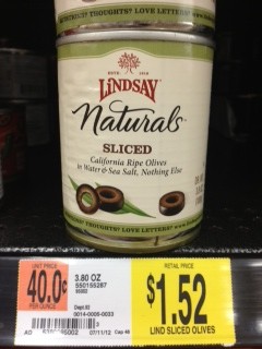 Lindsay Olives 3.8 oz Walmart