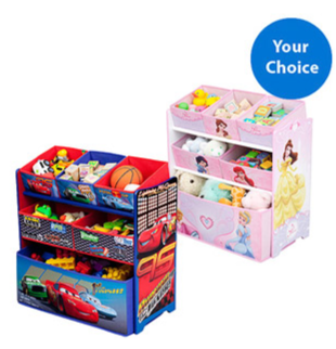 walmart deal chatacter corner multi bin toys organizer only 25