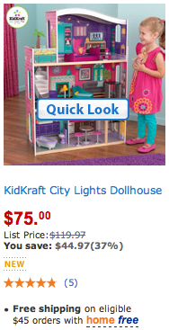 kidkraft city lights dollhouse
