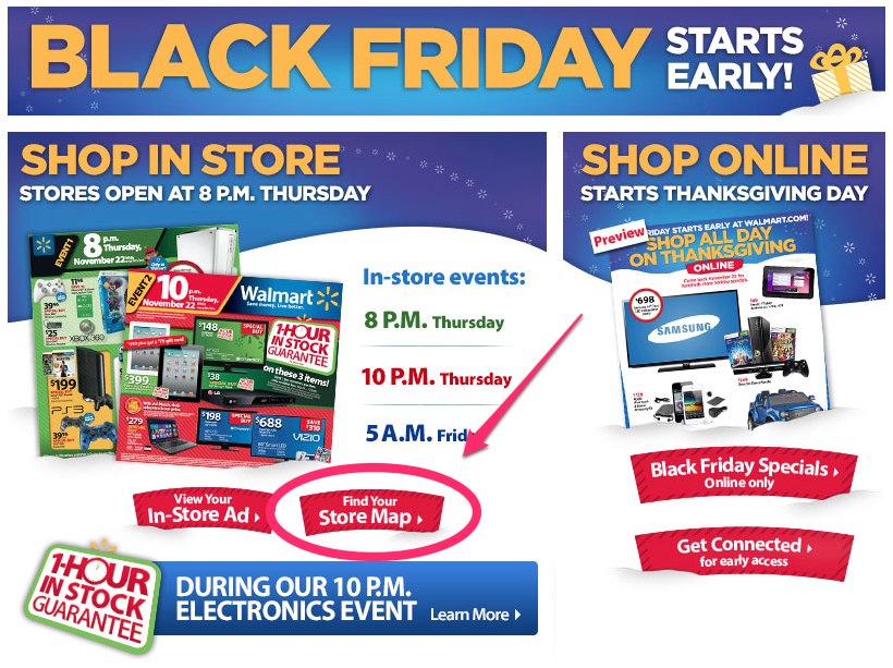 Walmart Black Friday Store Map&#39;s 2012 are Available