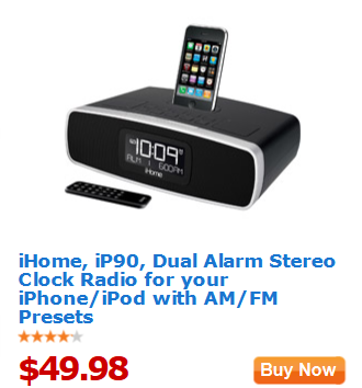 dual alarm clock radio target