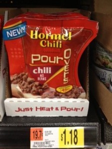 Hormel Pour over chili