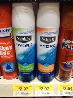 walmart schick hydro shave gel