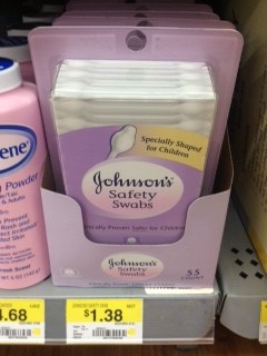 Johnson's Safety Swabs at Walmart