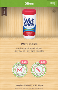 Wet Ones Ibotta