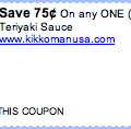 Teriyaki Coupon
