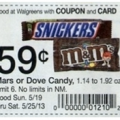 mars or dove candy bars wags