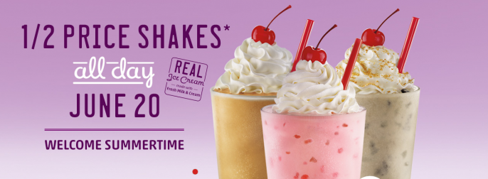 sonic half price shakes