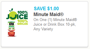 minute maid juice coupon