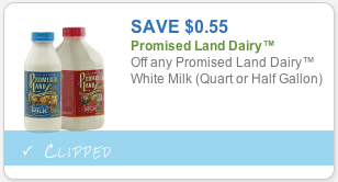 promised land milk coupon