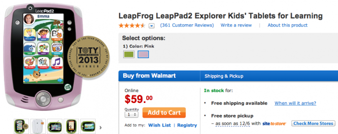 leappad 2 walmart