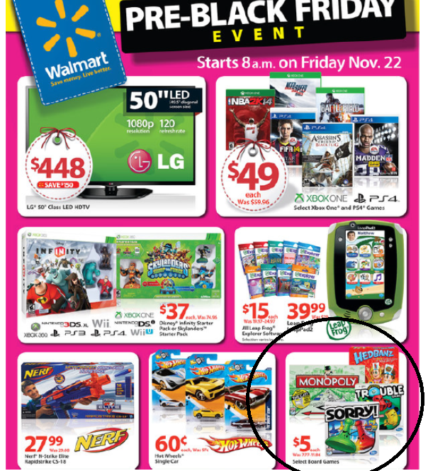 walmart video games black friday