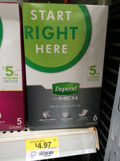 depends walmart