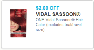 vidal sassoon coupon