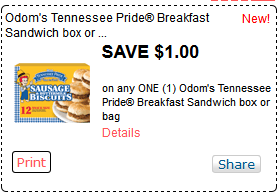 Odom's Tennessee coupon