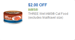 iams cat food coupon