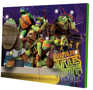 Teenage Mutant Ninja Turtle Wall Decor Canvas Light Rollback