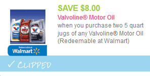 valvoline coupon