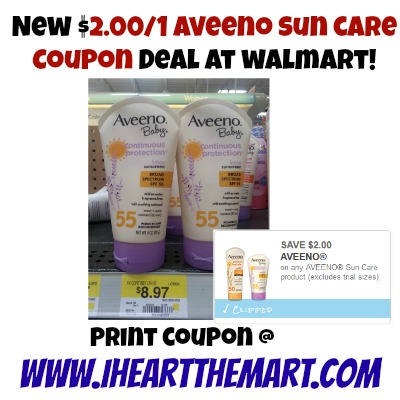 Aveeno baby coupons walmart