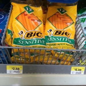 Bic Sensitive razors Walamrt