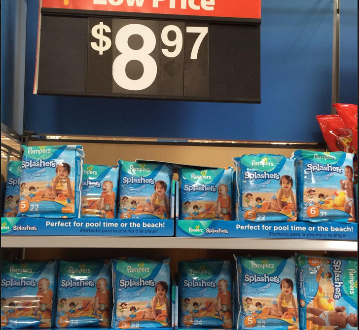 Pampers splashers walmart