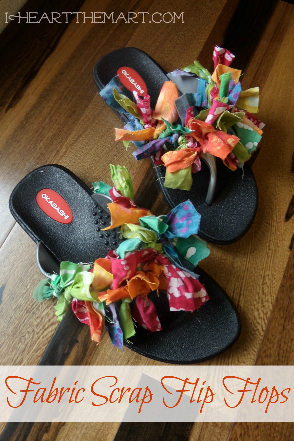 fabric flip flops