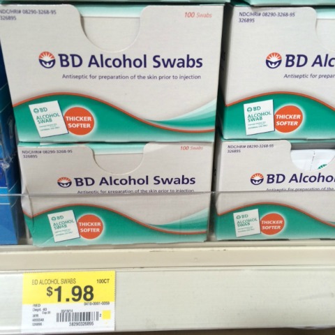 bd alcohol wipes