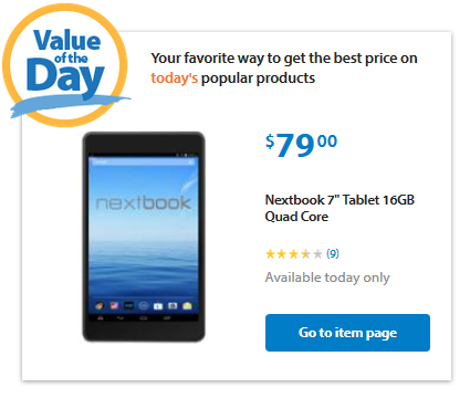 walmart value of the day