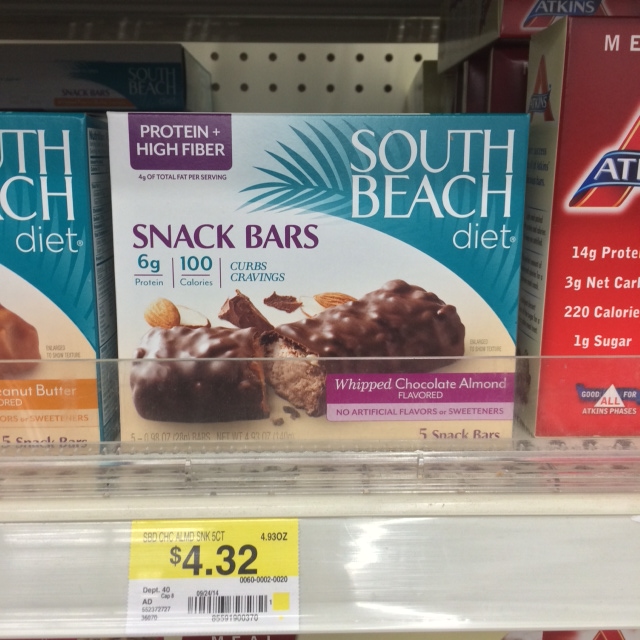 South Beach Diet Snack Bars Walmart