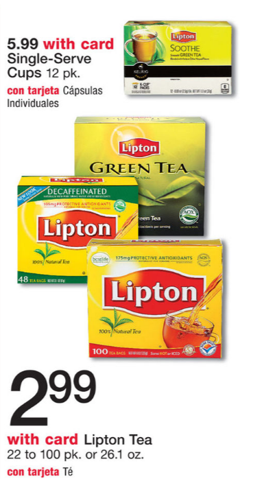 lipton tea Walgreens
