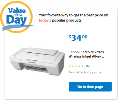 walmart value of the day