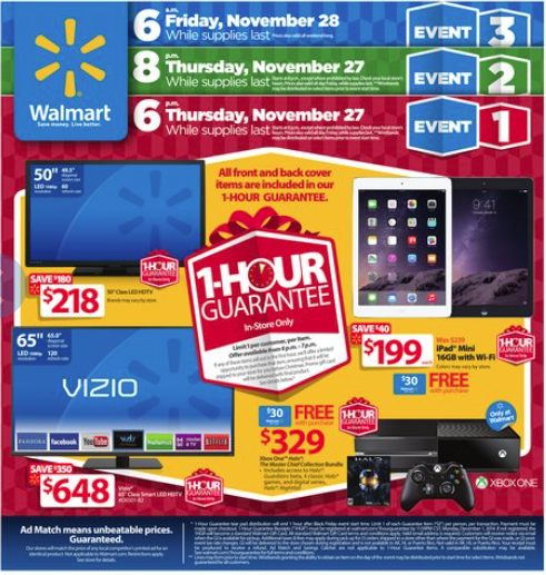 Walmart Black Friday Ad Page 1