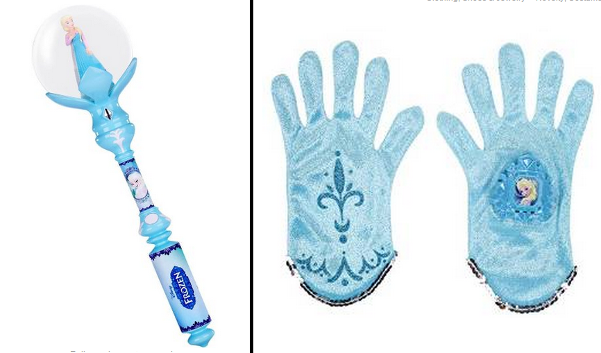 elsa snow gloves