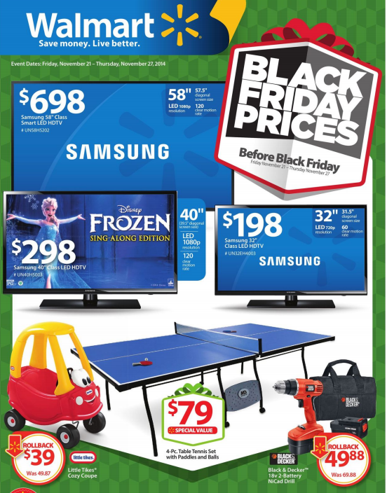 Walmart Black Friday Prices BEFORE Black Friday!