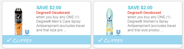 degree coupon