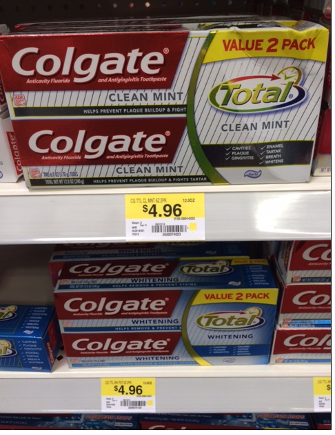 colgate total twin pack walmart