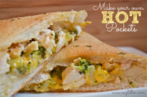 Broccoli Chicken Alfredo Hot Pockets