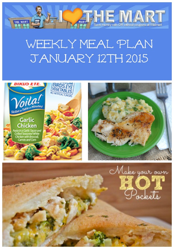 Meal Plan January 12 2015