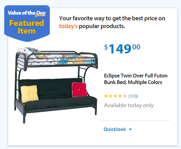 walmart bunk beds with futon