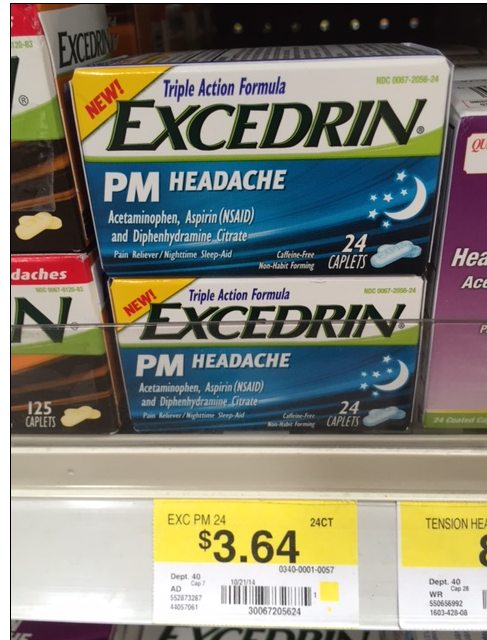 Excedrin PM Headache Walmart