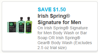 Irish spring coupon