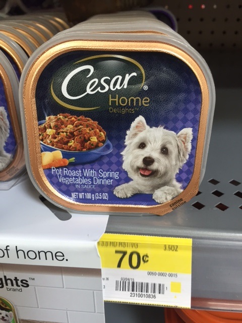 cesar puppy food walmart