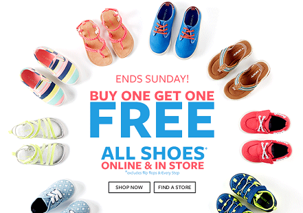 buy one get one free shoes