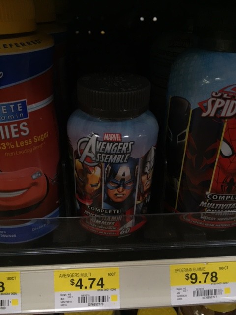 Marvel Avengers Vitamins 60ct