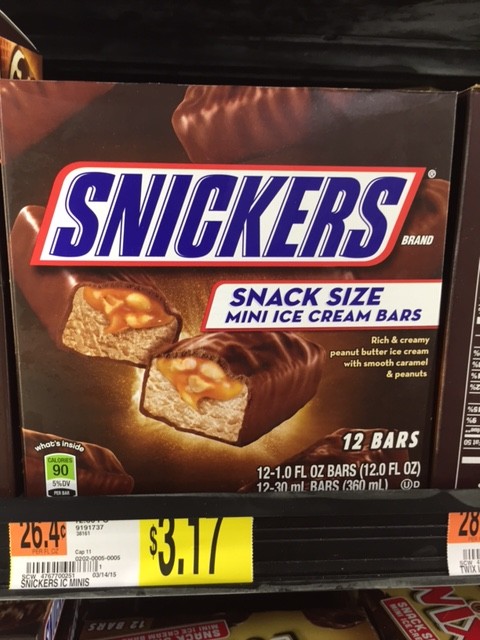 Snickers Ice Cream at Walmart